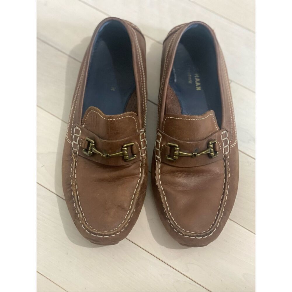 Cole Haan Men’s 9 Brown Leather Pinch Campus Penny Loafer Shoes Preppy Casual